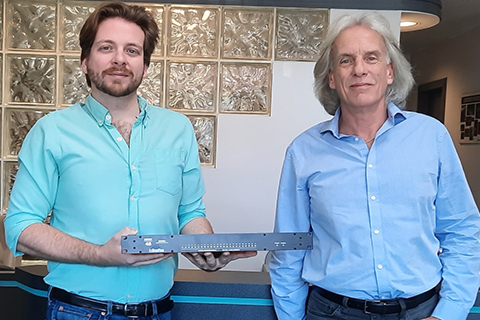 Contact Distribution’s Brandon and Bill Coons, with BroaMan interface