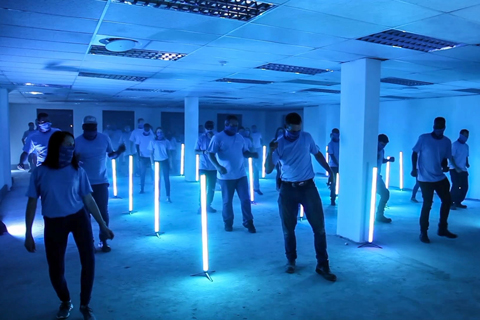 The idea was that the lights could be part of the choreography (photo: EventCast)