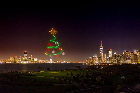 iHeartMedia launched its Christmas season broadcasts with a spectacular drone show