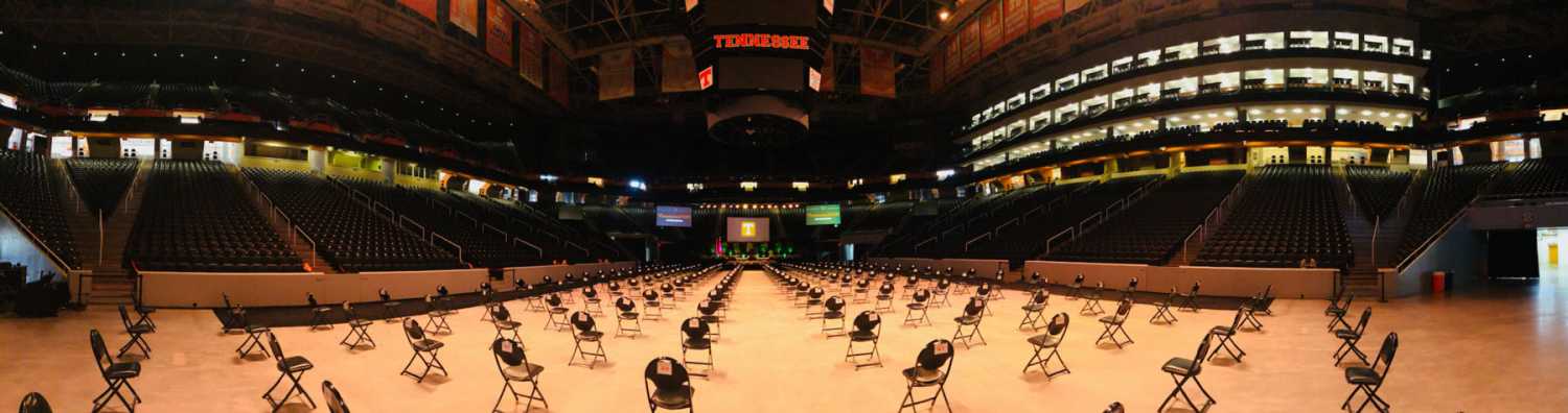 Socially-distanced ceremonies