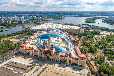 The complex includes Europe's largest indoor theme park