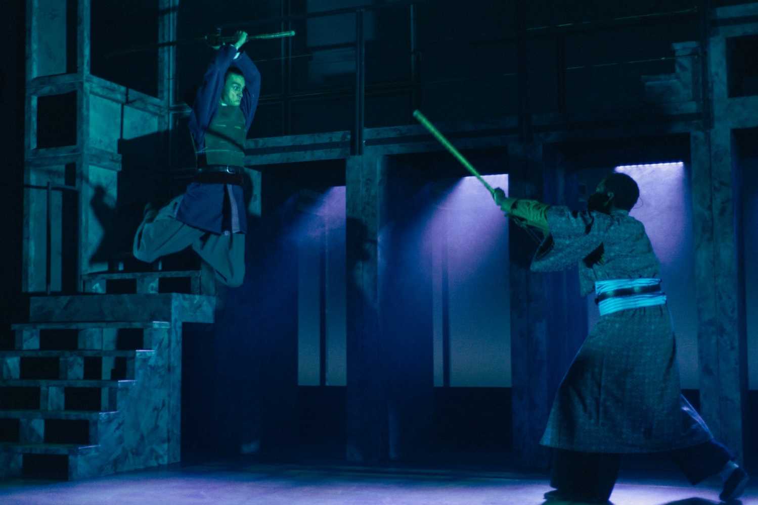 In a dark, brooding play such as Macbeth, evocative lighting is key