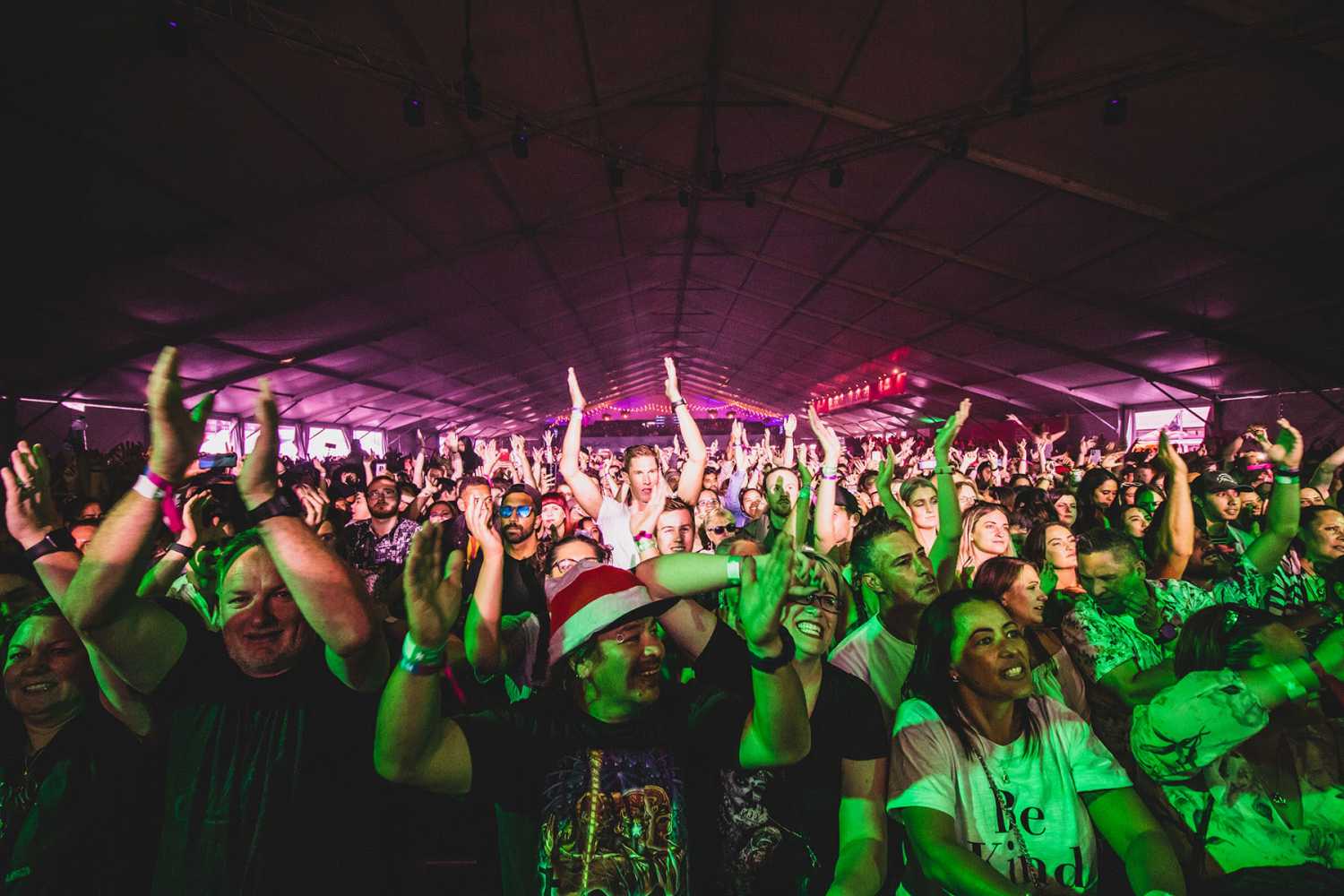 The event was staged in 90m long marquee (photo: Lucy Hammond)