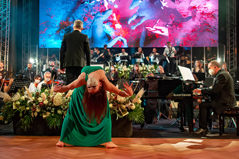 The operatic work was performed at the historic Teatro Coccia in Novara.