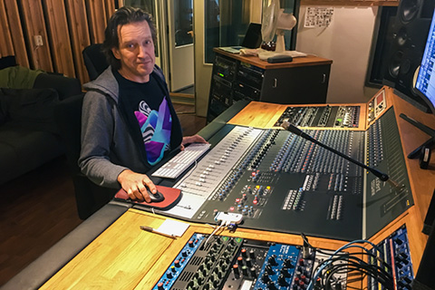 Jyrki ‘Speedy’ Saarinen with his Audient set-up