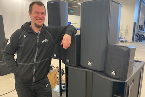 Juho Kekarainen, project manager BLC Turva with Amate Audio pro-audio systems