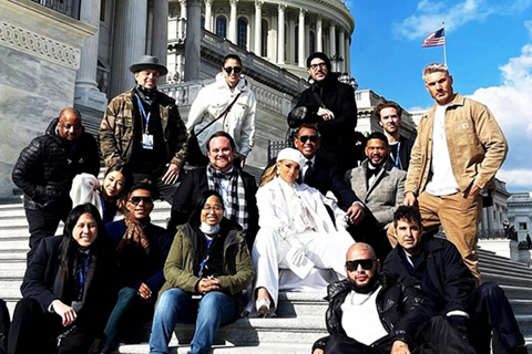 Kevin Teasley with the JLo team in Washington DC