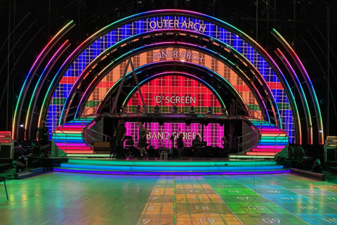 The Hippotizers powered custom-made content and a mix of loops, full length time-coded tracks, and live rendered visuals