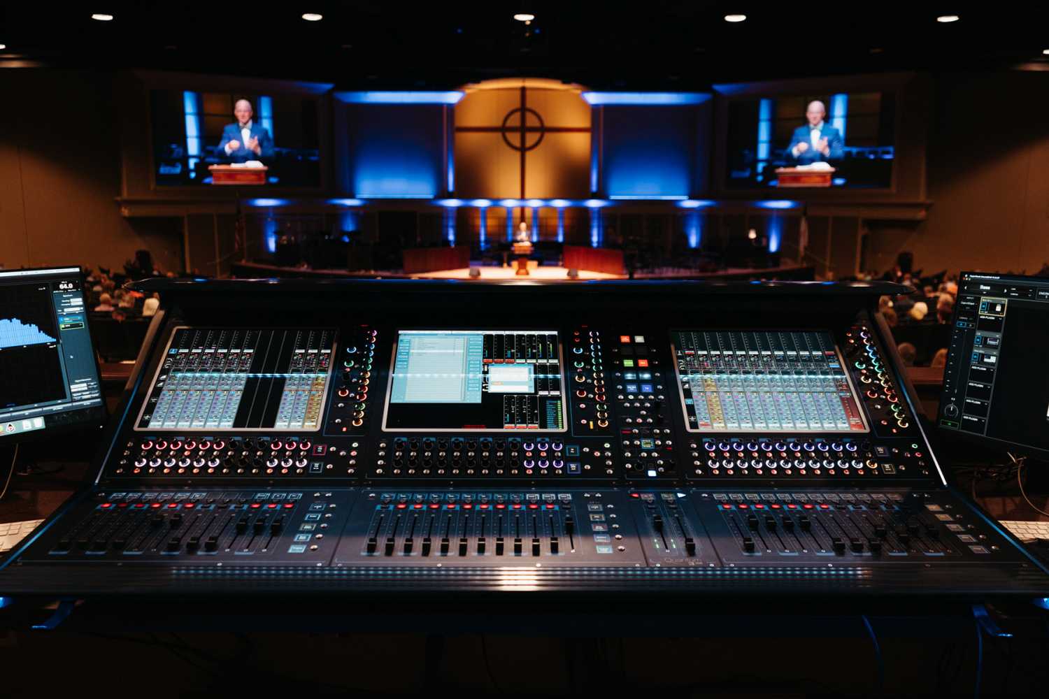 The Denton Bible Church in Dallas, has undergone a redesign of its audio capabilities (photo: Landry Amick)