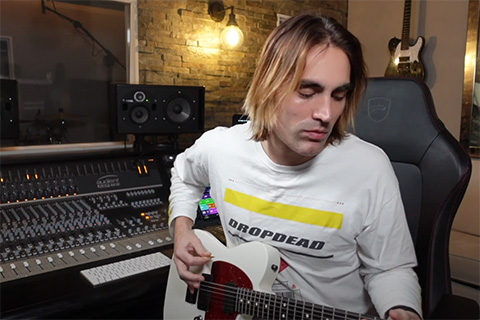 Charlie Simpson in his Surrey-based studio