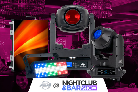 The ADJ booth will showcase a variety of the company’s latest entertainment lighting products
