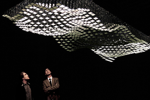 The exhibition features seven sculptural and kinetic visual works created by Christopher Bauder