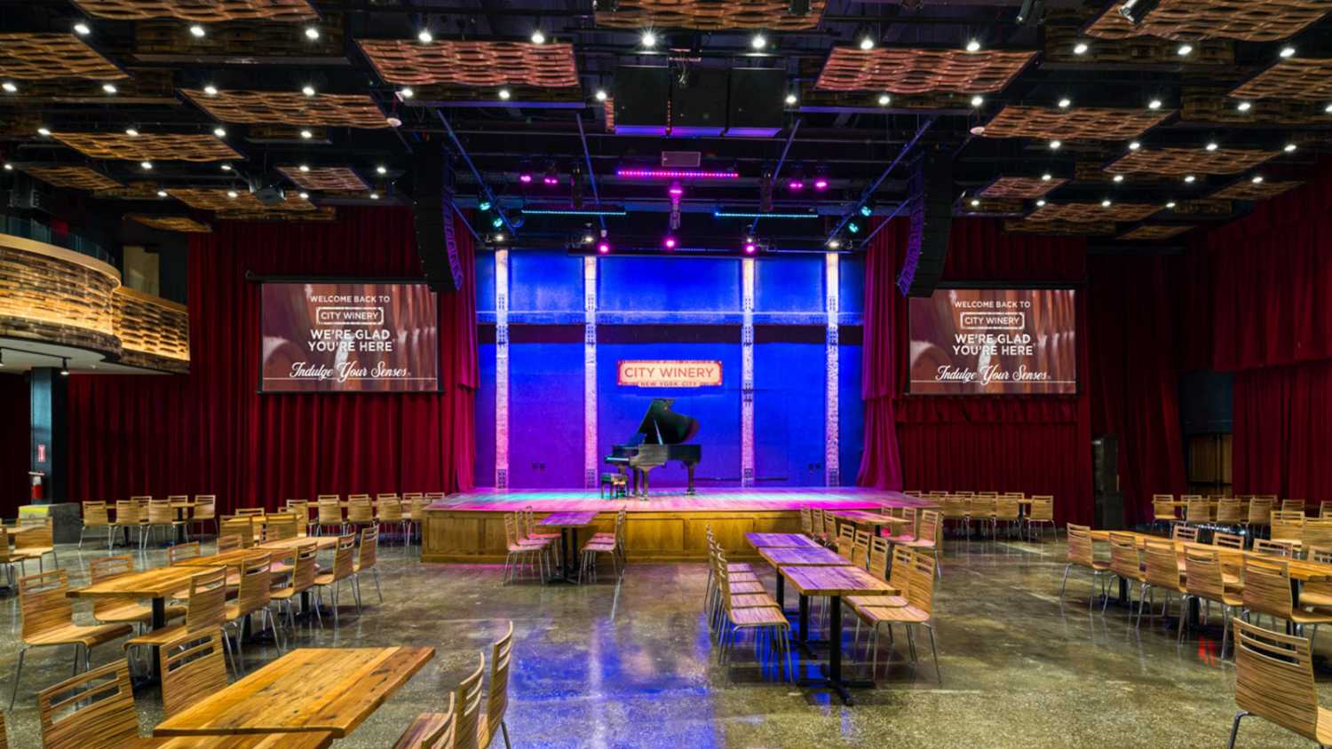 The venue relies on Meyer Sound reinforcement systems