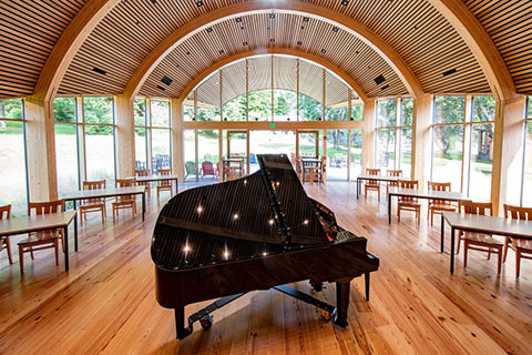 Studio 9 at Porches Inn in North Adams, Massachusetts