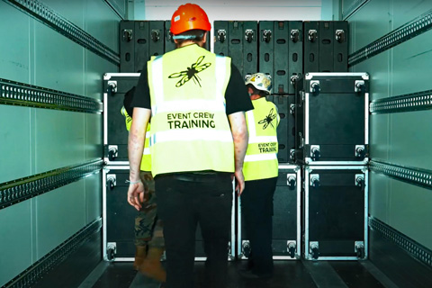 The Event Crew Training portal is designed to be a benchmark for entry level crew and technicians