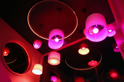 The venue is lit with 60 NYX Bulbs plus LED strips (photo: Darren Russell)