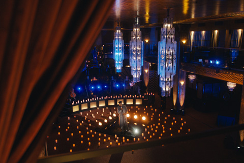 Leslie Odom at the historic Cicada Club in downtown Los Angeles