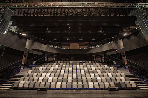 The reinforcement system is based on Meyer Sound LINA line array loudspeakers