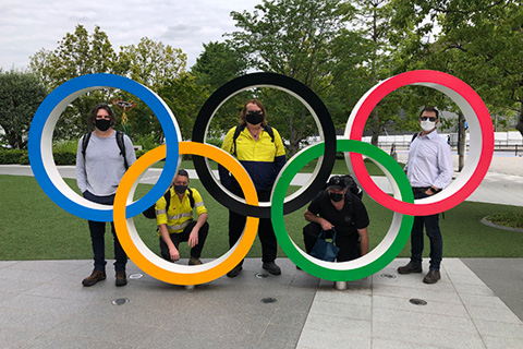 The Norwest Tokyo crew - The Games were staged under severe COVID restrictions