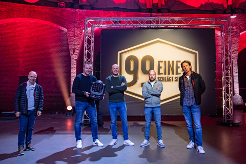 Marc Frijters (Controllux, Stefan Bensch (Eventec), Bas van der Poel (lighting designer, Wijnand Mol (Eventec) and Jeroen van Aalst (Controllux)