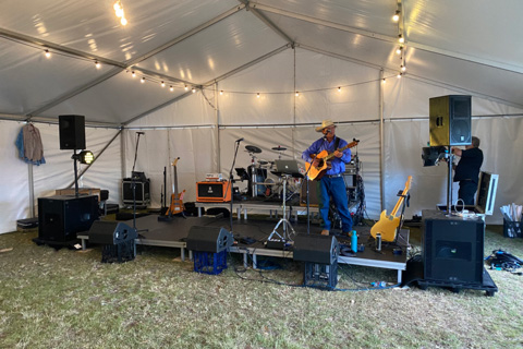 The Education Tent also doubled as a performance space for live bands