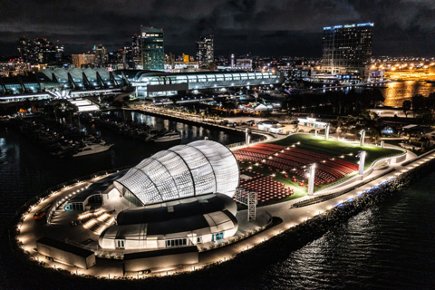 The Rady Shell at Jacobs Park on San Diego Bay