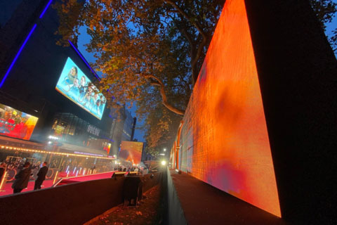 The wall added a powerful and engaging cinematic flavour to the event