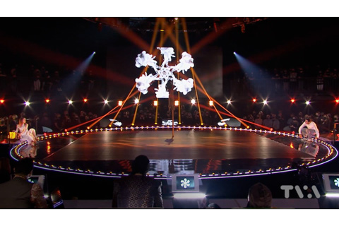 Revolution used Claypaky Xtylos to showcase the dynamic moves of the dancers