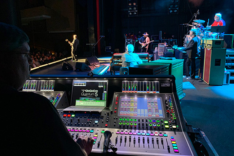 Special Event Services has a pair of DiGiCo Quantum5 consoles out with Joe Bonamassa