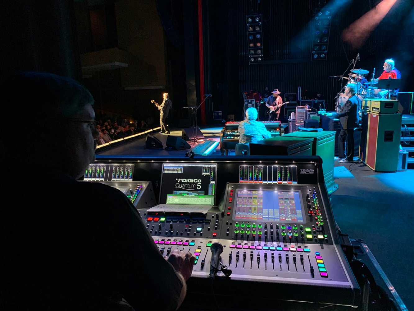 Special Event Services has a pair of DiGiCo Quantum5 consoles out with Joe Bonamassa