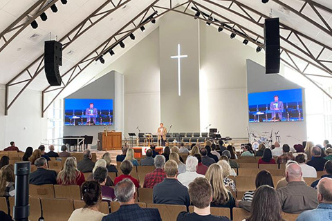 The newly built Perdido Bay United Methodist Church