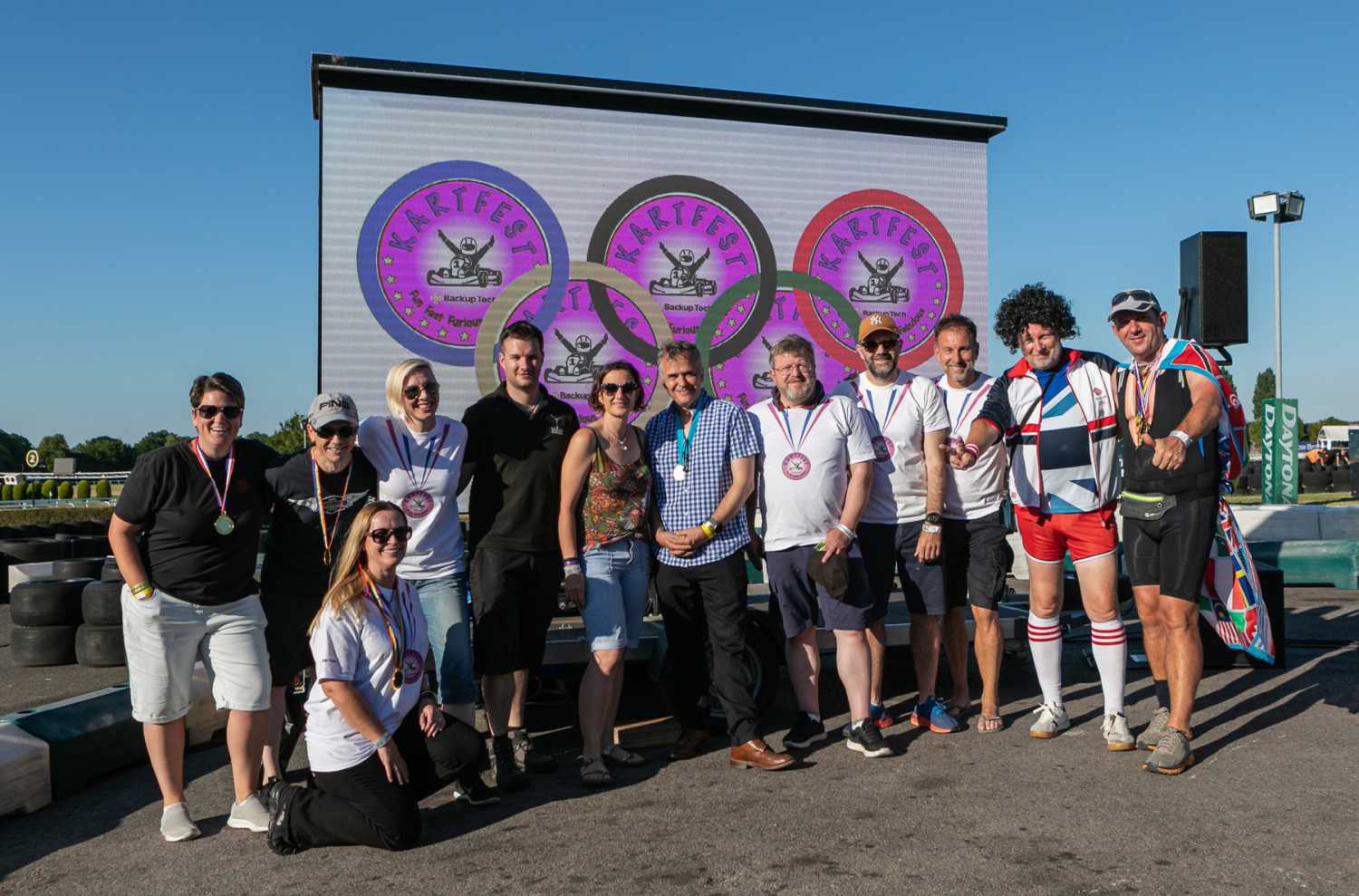 The Backup Kartfest team (photo: Graham Chrimes/Autograph)