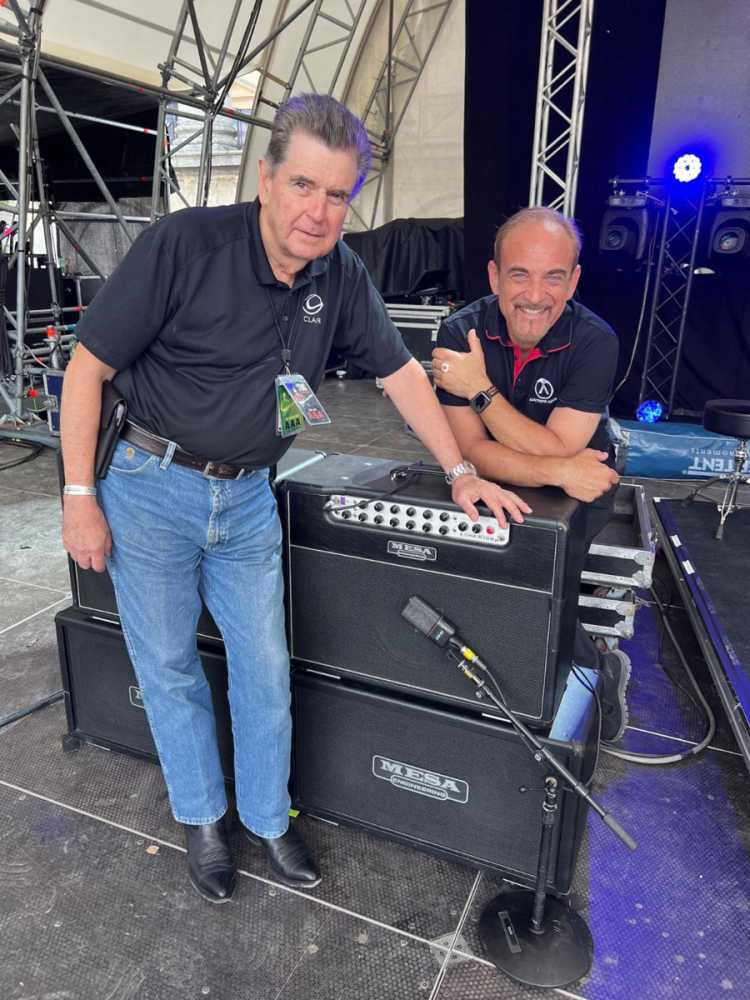 Howard Page (left) and Austrian Audio CEO Martin Seidl