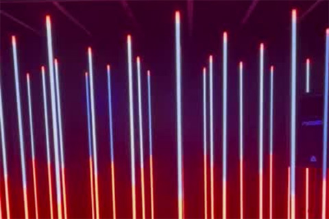 Abstract’s XLite Pro, a freestanding, two-metre-high, LED lighting system