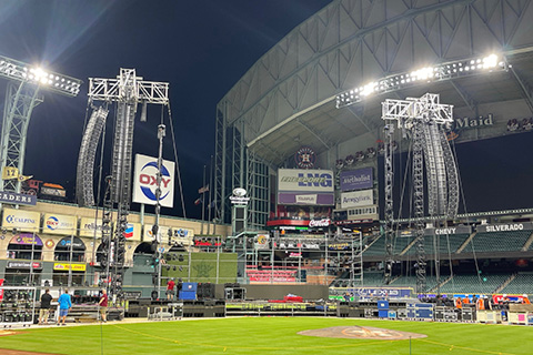 Special Event Services (SES) of Mocksville, NC were contracted to supply a major sound system