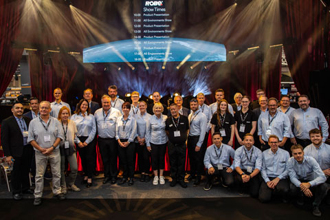 The Robe team at London Olympia 2022 (photo: Louise Stickland)