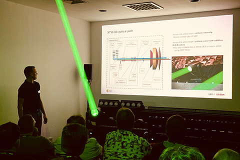 Claypaky organised a series of daily workshops to illustrate the features of its products in detail