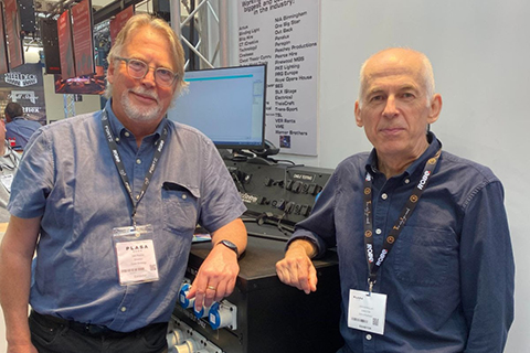 Data Strategy directors, Iain Roche and John Mcmullan on stand at Olympia