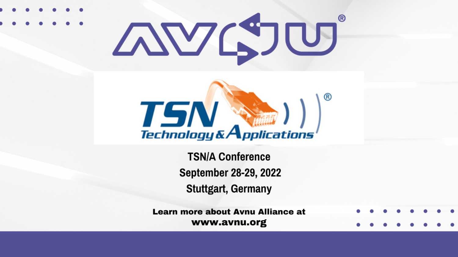 The eighth annual TSN/A Conference takes place 28-29 September 2022 in Stuttgart