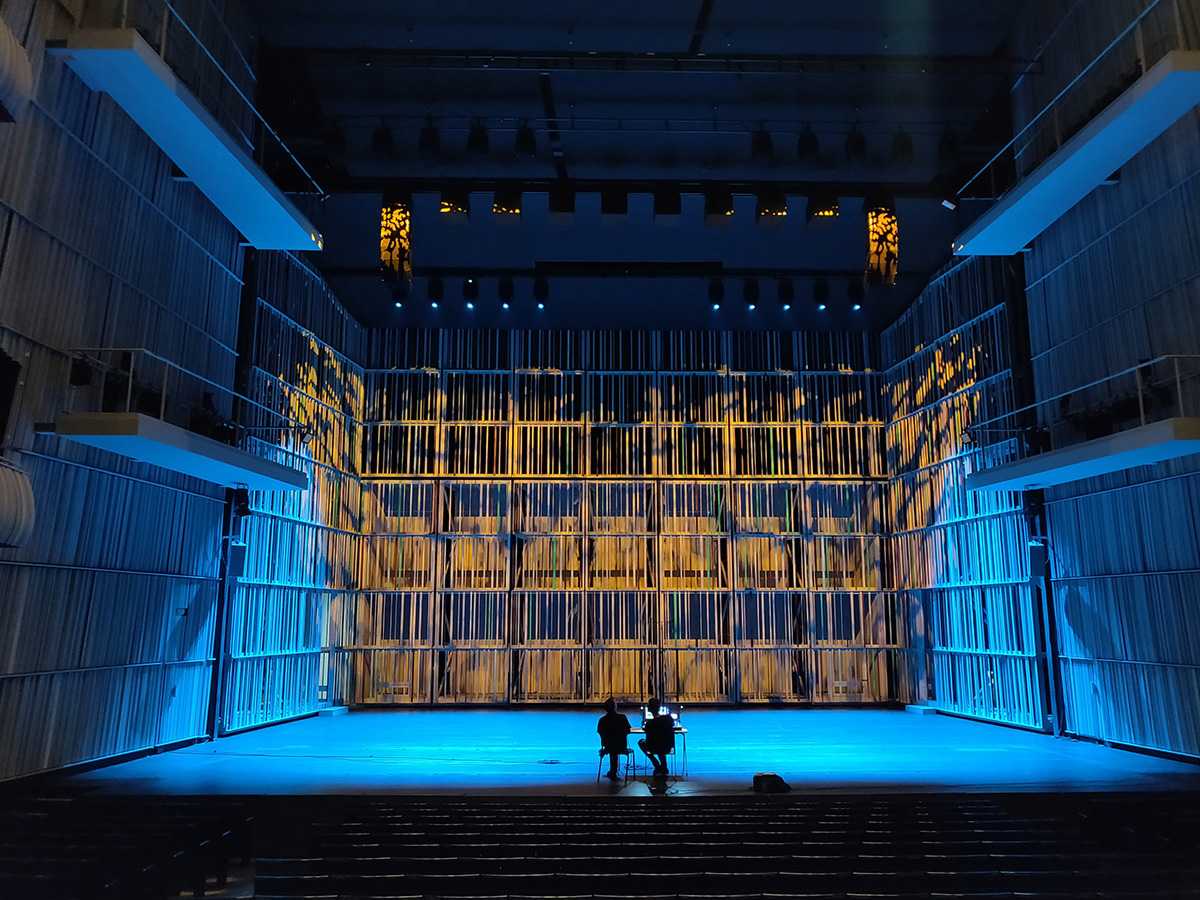 The Paul Robbrecht and Hilde Daem designed Concertgebouw Brugge