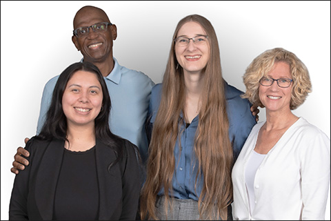 Felicia Lopez, Derryl Webb and Marisa Lainson with Monika Smetona