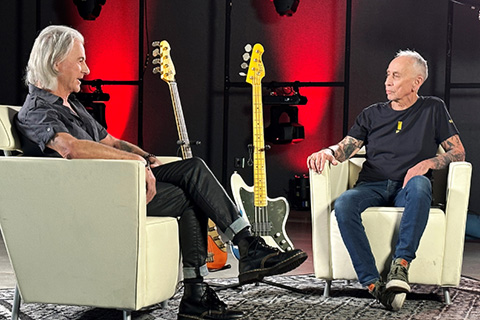 Nic Harcourt with musician, producer and INXS bassist, Garry Beers