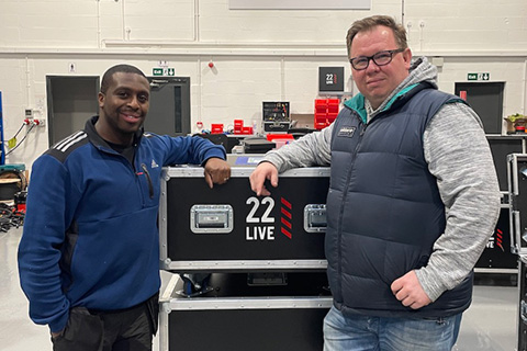 L-R: 22live's new recruits - Aaron Boothe and James Gebhard