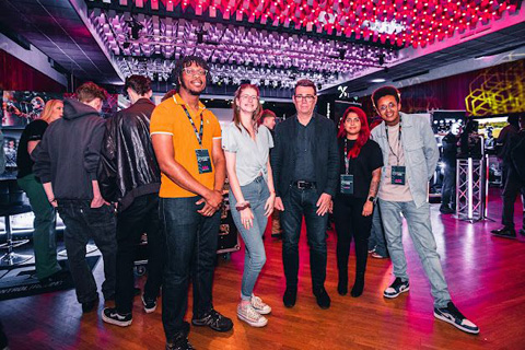 Mayor of Greater Manchester Andy Burnham with some of last year’s Breakthrough Talent Award winners
