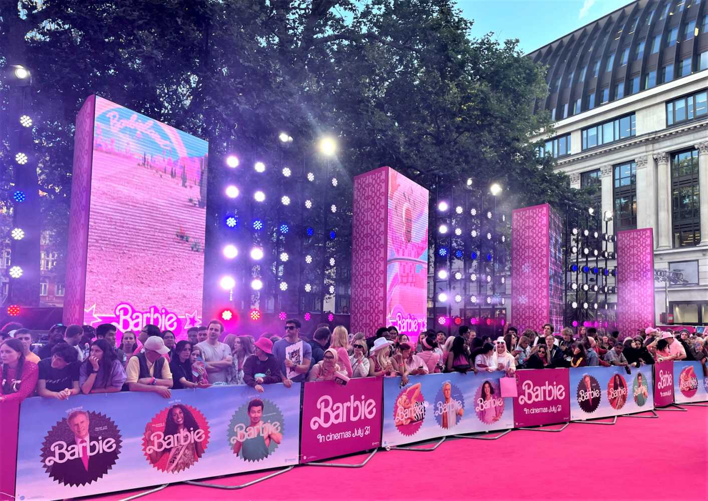 In the pink in Leicester Square