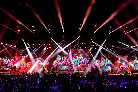 The Awards were broadcast live from Puerto Rico capital San Juan’s 18,000-capacity Choliseo