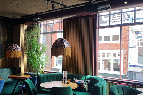 The installation was carried out by lighting and sound rental specialists, Bleeker Group