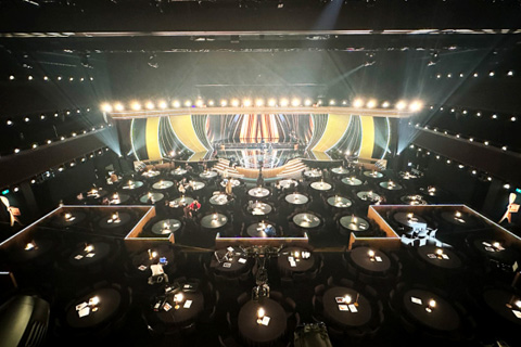 The lighting rig comprised approximately 150 Prolights solutions