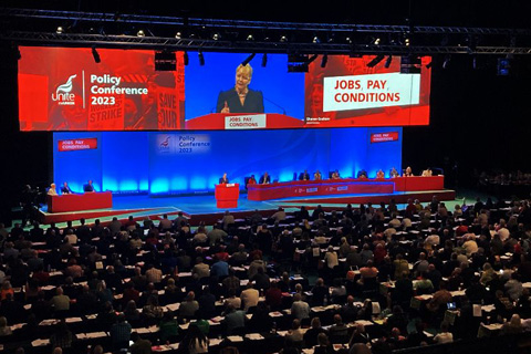 One of the visual highlights of the conference was a 24m wide AV Stumpfl Vario projection screen