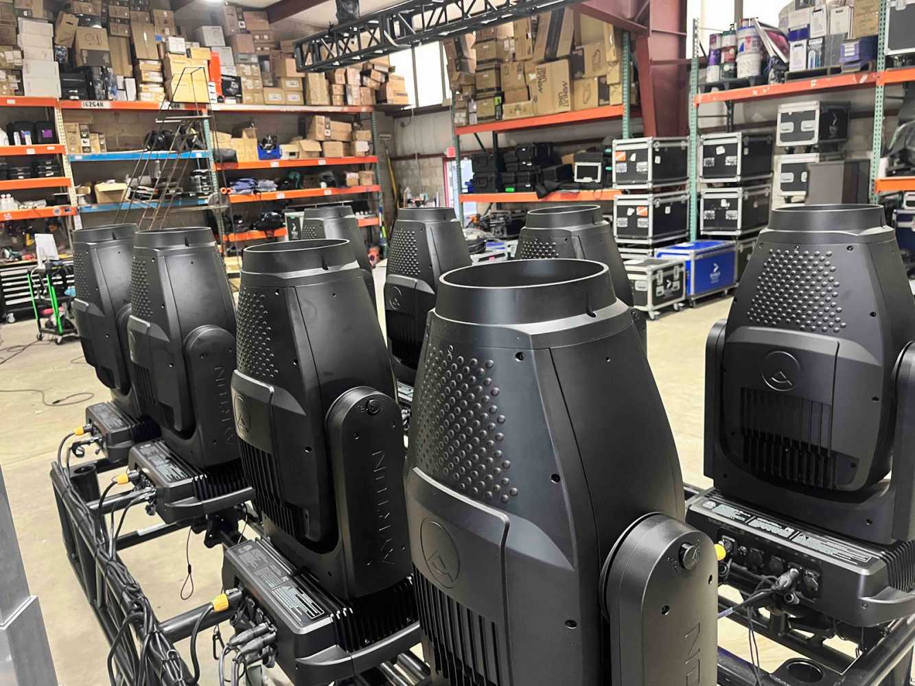 The newly-arrived Ayrton Perseo fixtures at Eagle AV